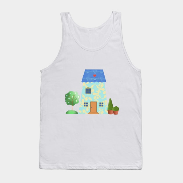 House Tank Top by EL_ART